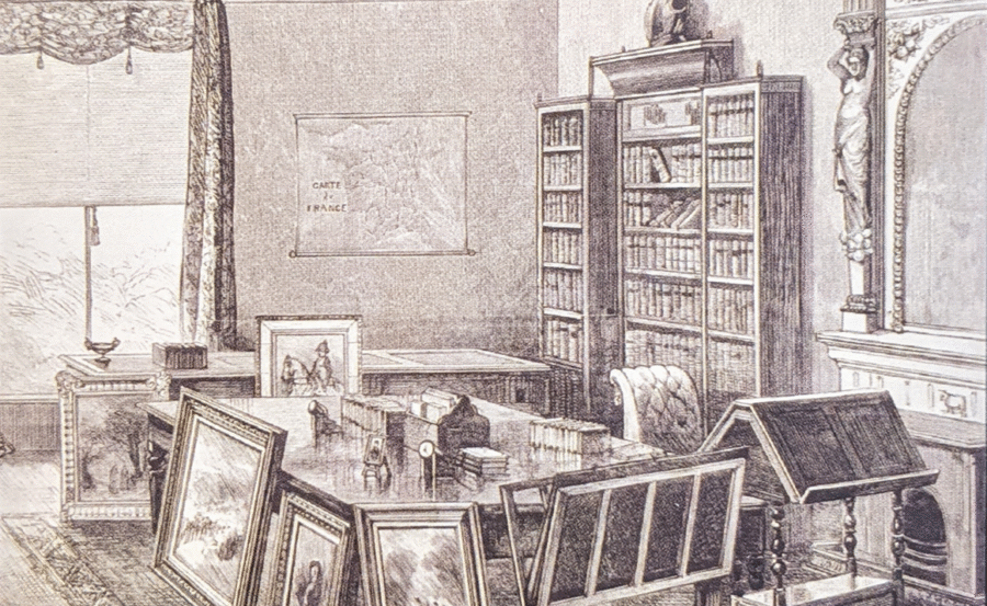 Prince Imperial 's study - etching